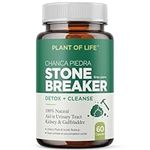 STONE BREAKER - Chanca Piedra by Plant of Life | Powerful Cleanse + Detox | Kidney, Gall Bladder, Urinary, Tract | 60 Capsules | 30 Day Supply