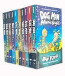 Dog Man Series 1-10 Books Mega Collection Set By Dav Pilkey (Dog Man, Unleashed, A Tale of Two Kitties, Dog Man and Cat Kid, Lord of the Fleas & More)