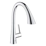GROHE 32298003 Zedra Pull-Down Kitchen Faucet with Sprayer Chrome