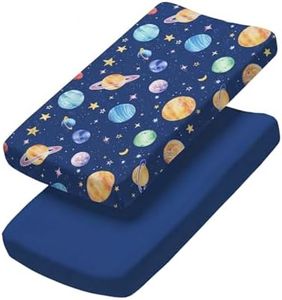 Changing Pad Cover - Pack of 2 Soft Unisex Diaper Change Table Sheets - Fit 32"x16" Contoured Pad - Changing Pad Cover for Baby Boys & Girls - Snug Elastic Fit & Machine Washable - Oeko-Tex - Child