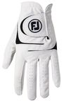 FootJoy Men's WeatherSof Golf Glove White Medium, Worn on Right Hand, Previous Season Style