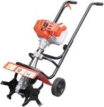 BKR ® Simplify Farming Garden Mini Hand Push Tiller/Cultivator with 2 Stroke and 2.4 HP Power