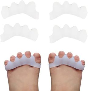 DLOSN 2 Pairs Toe Separators For kids - Correcting Bunions and Restoring Toes to Their Original Shape,children Toe Spacers, Bunion Corrector. (M : Big kids 3-7)