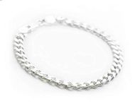 Silverwala Silver Silver Bracelet for Men & Boys (Silver)