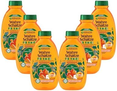 Garnier Shampoo for Children, Mild 2-in-1 Care Shampoo for Sensitive Hair and Easy Combing, with Apricot and Cotton Blossom, True Treasures Kids, 6 x 250 ml