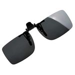RSPD Cool Polarised UV 400 Lens Clip On Sunglasses with Hard Carry Case. (Black)