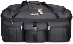 LuggageKing 42-Inch XL Rolling Duffel Bag with Wheels - Ideal Travel Bag for Travel, Sports, Hockey, and Cargo Outdoor Hockey Bag - Convenient and Spacious Gym Bag, XL