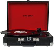 Crosley: Cruiser Plus Vintage Vinyl Turntable Player 3-Speed Bluetooth in/Out CR8005F (Black)