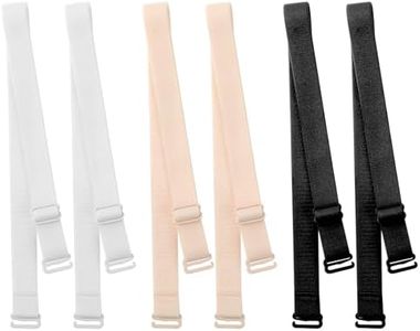 KALIONE 3 Pairs Bra Strap Replacement Women's Convertible Bra Straps, Adjustable Underwear Shoulder Strap, Bra Shoulder Straps Removable Multi Color Women Bra Straps(18mm Width)