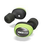 ISOtunes FREE True Wireless Earplug Earbuds, 22 dB Noise Reduction Rating, 8 Hour Battery with 3 Case Charges, Noise Cancelling Mic, OSHA Compliant Bluetooth Hearing Protector (Safety Green)