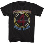 Foreigner T Shirt Tour '81-82 Mens Short Sleeve T Shirts Vintage Style 80s Music Graphic Tees, Black, X-Large