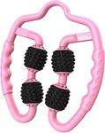 Muscle Roller, Trigger Point Muscle Roller for Calves, Leg, Arms, Tennis Elbow and Golfer Elbow, Foam Roller Deep Massage Tool for Relieve Muscle Soreness(Pink black）