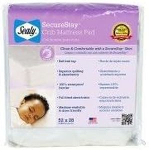 Sealy SecureStay Waterproof Crib Mattress Pad