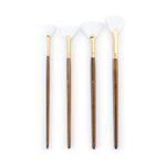 Royal Brush and Langnickel White Taklon Brush Set Value Pack, Fan