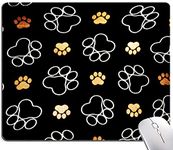 Hokafenle Mouse Pad, Cute Dog Paw Mouse Pad Design, Mouse Mat Square Waterproof Mousepad Non-Slip Rubber Base Computer Mouse Pads for Office Home Laptop