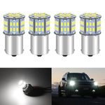 Defvnsy P21W 1156 BA15S LED Bulb Super Bright 1141 1003 1073 7506 Car Bulb Light 12V-24V 3014 54SMD Replacement Bulbs for Turn Signal Indicator Parking Reverse Light (4 Pack)