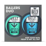 Below The Belt Mens Groin Deodorant, Anti-Chafing Cream for Men Ballers Duo Gift Set