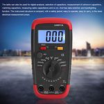 UA6013L Capacitance Meter, Test Range 0.1 pF to 20,000 uF, with LCD Display for Digital Analysis, Capacitor Selection, Unknown Capacitor Measurement