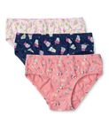 Jockey SG01 Girls Super Combed Cotton Panty with Ultrasoft Waistband (Pack of 3)_Fairy Tale, Salmon Rose & Blue Depths_7-8 Yrs