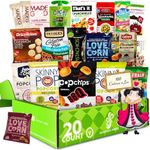 100 CALORIE Snack Packs Care Package | HEALTHY SNACK GIFT BASKETS | Vegan, Gluten Free Dairy Free Snacks, Bars & Nuts all 100 calories or Less [20 count] Holiday Gift Basket | Low Calorie Diet Snacks | Snack Food Gifts