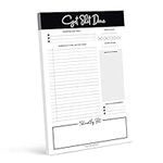 Bliss Collections Daily Planner with 50 Undated 6 x 9 Tear-Off Sheets - Get Stuff Done Calendar, Organizer, Scheduler, Productivity Tracker for Organizing Goals, Tasks, Ideas, Notes, To Do Lists