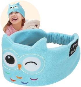 UOEPOWA Toddler & Kids Headband Headphones Wireless, Toddler Headphones with Super Soft Headband, Safe Volume Limited, Adjustable for Travel, Learning, and Sleep (Owl)