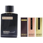 Infinity Musk Noir EDP for Men with 3 Travel minis | Eau De Parfum | Long Lasting | Skin Friendly | Premium Luxury Perfume with Musky Notes