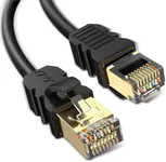 J&D Cat 8 Ethernet Cable 25 ft, High Speed 40 Gbps 2000 Mhz with Gold Plated RJ45 Connector Network Cord Compatible for Gaming PC PS5 Xbox Modem Router 25 ft