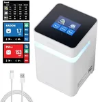 AirCurie Ver2, Home Radon Detector, 5-in-1 Total Air Quality Monitor [PM1.0, 2.5, 10, CO2, Humidity, Temp] Easy to Use