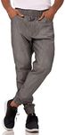 Chef Works Men's Jogger 257 Chef Pants, Grey, Medium