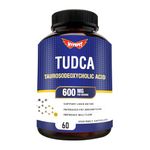 HYPEFIT TUDCA Supplement for Extra Strength - 600 Mg | Fatty Liver Detox Supplement | Liver Supplement for Gallbladder Detox | Fat Absorption Supplement - 60 Capsules (Pack of 1)