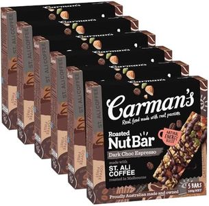 Carman's Nut Bars Dark Choc Espresso Gluten Free 6x160g (Pack of 30)