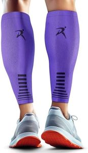 Rymora Calf Compression Sleeves Men Women Shin Splints Running (Pair) (Royal Violet) (XL)