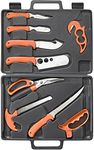 RUKO RUK0131 Wild for Game 11 Piece Fish and Game Processing Set, High Visibility Orange