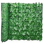 whiteswan Trellis Panel, Artificial Ivy Privacy Fence Screen, Artificial Hedges Fence and Faux Ivy, Garden Privacy Screening Panel Vine Leaf Decoration, for Outdoor, Garden, Patio and Backyard (A)