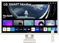 LG MyView Smart Monitor 32SR50F, 32 Inch, Full HD 1080P IPS Panel, Built in Speakers, Wifi & Bluetooth Connectivity, webOS Smart TV Apps with Remote Control, White