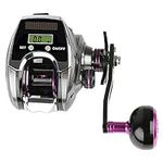 Baitcasting Reel,XIXIAN 6+1BB 8.0:1 Ratio Digital Display Baitcasting Reel with Sun Power Charging System High Speed Fishing Reel with Line Counter