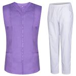 MISEMIYA - Scrubs Set for Women – Medical Uniform Women with Shirt and Pants 818-8312 - X-Small, Lilac 22