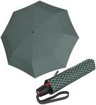 Knirps T.200 Duomatic Compact Rain Umbrella in Elemental Oak – Wind Tunnel Tested to 93 mph, Aluminum Steel Fiberglass Frame, 38in Canopy, OEKO-TEX, High-Performance Automatic Travel Umbrellas
