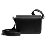 DailyObjects Black Sol Box Sling Crossbody Bag for Women, Girls | Durable Vegan Leather | Stylish Ladies Wallet Purse|Shoulder Handbag | Magnetic Flap Closure & Adjustable Wide Strap