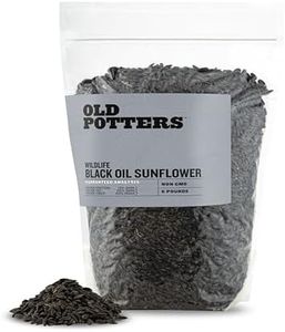 Old Potters Wildlife Black Oil Sunflower Seeds for Birds and Wildlife, Non-GMO & USA Grown on Small Farms, 6 lbs