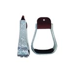 Hill Leather Company 2" Western Engraved Aluminum Wide Saddle Stirrups