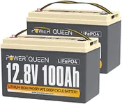 Power Queen 2 Pack 12V 100Ah LiFePO