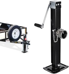 FZZD 8000 lbs Swivel Trailer Jack, Weld-On Pipe Mount Tongue Jack,28.6" Vertical Travel, Adjustable Drop Leg, for Utility Trailer, Yacht Trailer, Boat Trailer Jack