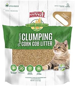 Nature's Miracle Clumping Corn Litter, Fast Clumping Formula, High Absorbency, Bio-Enzymatic Formula, Dust Free, Environmental Friendly, 4.5kg