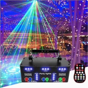 21 Eyes DJ Disco Party Strobe Lights,A Variety of DMX Mixing Effect and Automatic Memory RGB Transform Voice Control Flash Projector,for Stage Music Dance Festival Birthday KTV Karaoke Bar Club