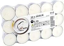 Ikea Jamlik Vanilla Scented Tealight Candles, 30 pack, 705.044.41