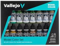 Vallejo Model Color WWII German Camouflage Acrylic Paint Set - Assorted Colours (Pack of 16)