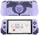 GeekShare Protective Case Compatible with Nintendo Switch OLED Console and Joy Con- Slim Cover Case with Ergonomic Design for Switch Model- Star Wings (Purple)