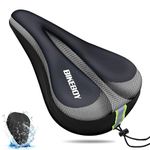 BLAZOR Bike Seat Cushion, Soft and Comfort Gel Bike Seat Cover with Waterproof Cover, Bike Saddle Cushion for Road Mountain Bikes and Spinning or Stationary Bicycles Women Men